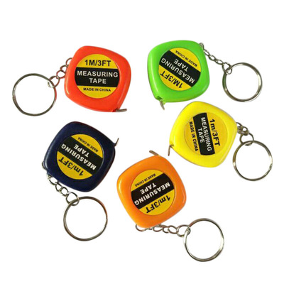 Mini Retractable Tape Measure Ruler Portable Pull Ruler Keychain Retractable Ruler Heart-shaped Tape Measure 1m