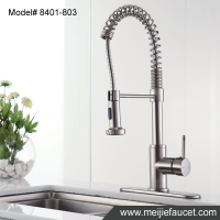 Single Handle Hole Deck Mounted Spring Kitchen Sink Faucet